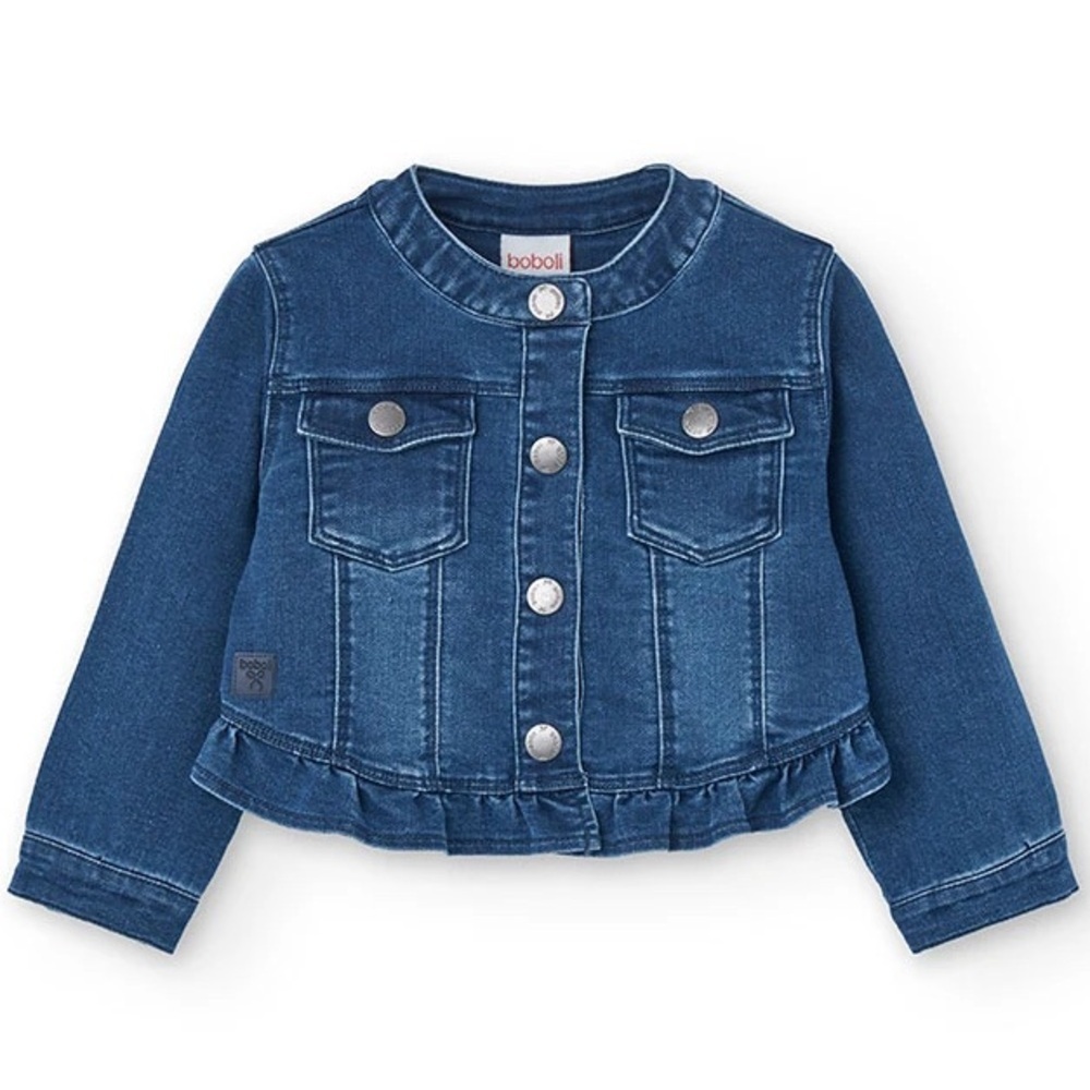 NWT Boboli Baby Girl Denim Jean Jacket- Size 6M